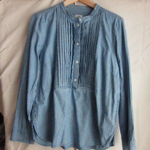 J. Crew tuxedo chambray denim shirt size L